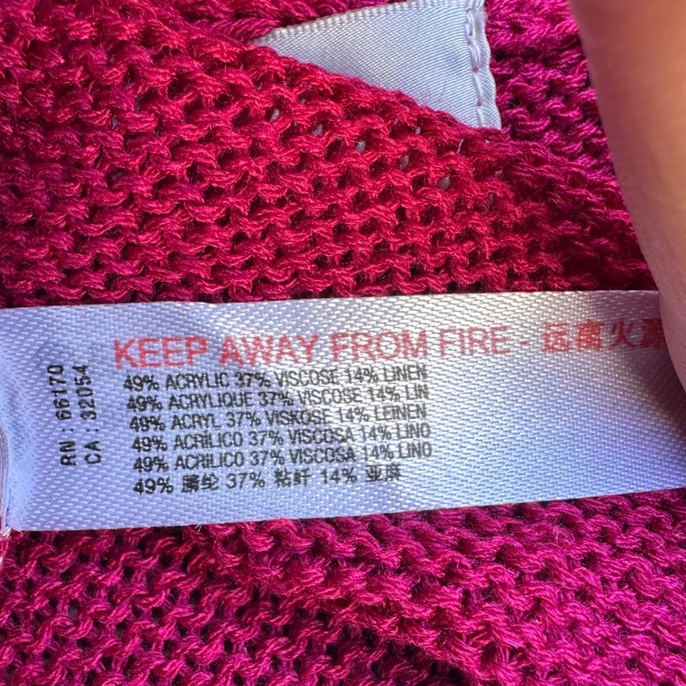 Unavailable - Free People FP Beach Magenta Pink Knit Joggers Linen Blend Pants - Picture 4 of 4